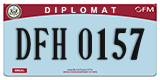 Federal license plates, Diplomatic