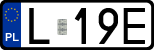License plates of Poland, Regular car plates