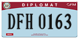 Federal license plates, Diplomatic