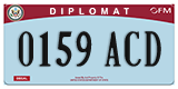 Federal license plates, Diplomatic (United Nations)