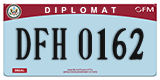 Federal license plates, Diplomatic