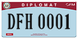 Federal license plates, Diplomatic