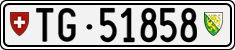 License plate of Switzerland, Cars