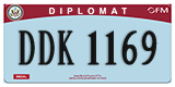Federal license plates, Diplomatic