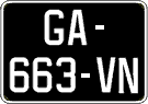 French license plate, SIV (oldtimers)