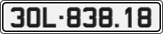 License plate of Vietnam, Cars