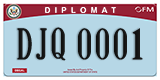 Federal license plates, Diplomatic