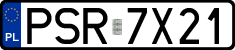 License plates of Poland, Regular car plates