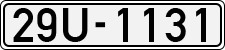 License plate of Vietnam, Cars