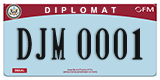 Federal license plates, Diplomatic