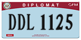 Federal license plates, Diplomatic