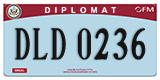 Federal license plates, Diplomatic