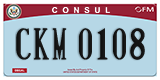 Federal license plates, Diplomatic