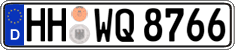 German license plate, Regular plates