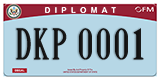 Federal license plates, Diplomatic