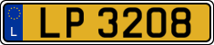 License plate of Luxembourg, 2003 year system