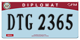 Federal license plates, Diplomatic