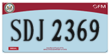 Federal license plates, Diplomatic