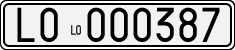 License plate of Italy, Cars (1927 year series)