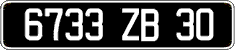 French license plate, FNI