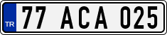 License plate of Turkey, Regular plates
