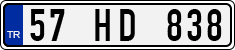 License plate of Turkey, Regular plates