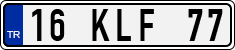 License plate of Turkey, Regular plates