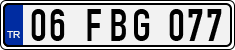 License plate of Turkey, Regular plates