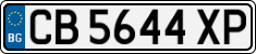License plate of Bulgaria, Cars