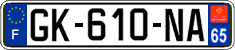 French license plate, SIV (ordinary)