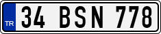 License plate of Turkey, Regular plates