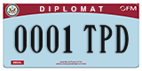 Federal license plates, Diplomatic (United Nations)