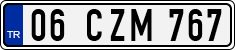 License plate of Turkey, Regular plates