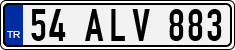 License plate of Turkey, Regular plates