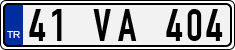License plate of Turkey, Regular plates