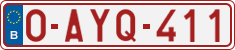 License plate of Belgium, Regular plates (2010)