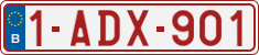 License plate of Belgium, Regular plates (2010)