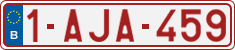 License plate of Belgium, Regular plates (2010)