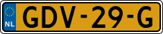 License plate of the Netherlands, Cars