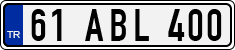 License plate of Turkey, Regular plates