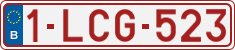 License plate of Belgium, Regular plates (2010)