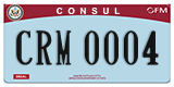 Federal license plates, Diplomatic
