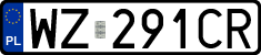 License plates of Poland, Regular car plates