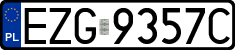 License plates of Poland, Regular car plates
