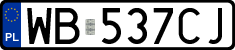 License plates of Poland, Regular car plates