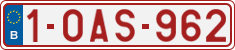 License plate of Belgium, Regular plates (2010)