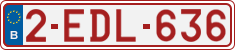 License plate of Belgium, Regular plates (2010)