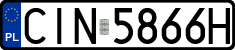 License plates of Poland, Regular car plates
