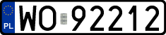 License plates of Poland, Regular car plates
