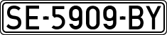 License plates of Spain, 1971 year series